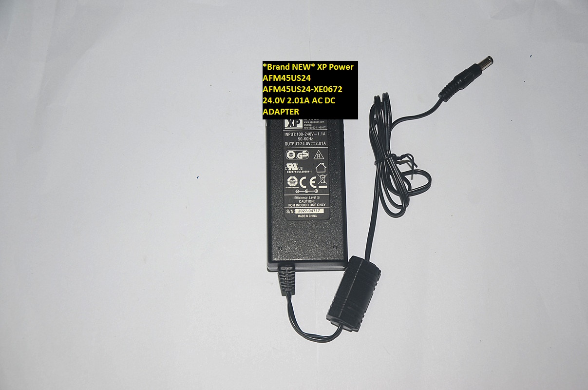 *Brand NEW* XP Power AFM45US24-XE0672 AFM45US24 24.0V 2.01A AC DC ADAPTER - Click Image to Close